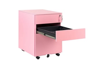 Kontorsskap Cami Rosa - Rosa - Oppbevaring - Oppbevaringsmøbler - Kommode - Skuffeseksjon