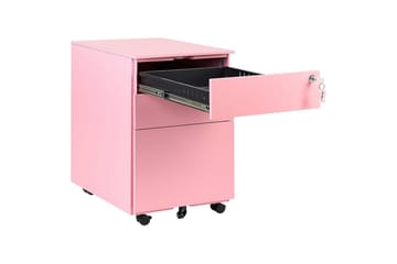 Kontorsskap Cami Rosa - Rosa - Oppbevaring - Oppbevaringsmøbler - Kommode - Skuffeseksjon