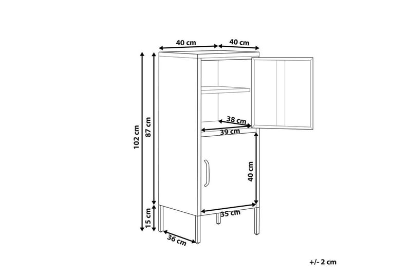 Kontorsskap Huron Grønn - Grønn - Oppbevaring - Skap - Oppbevaringsskap