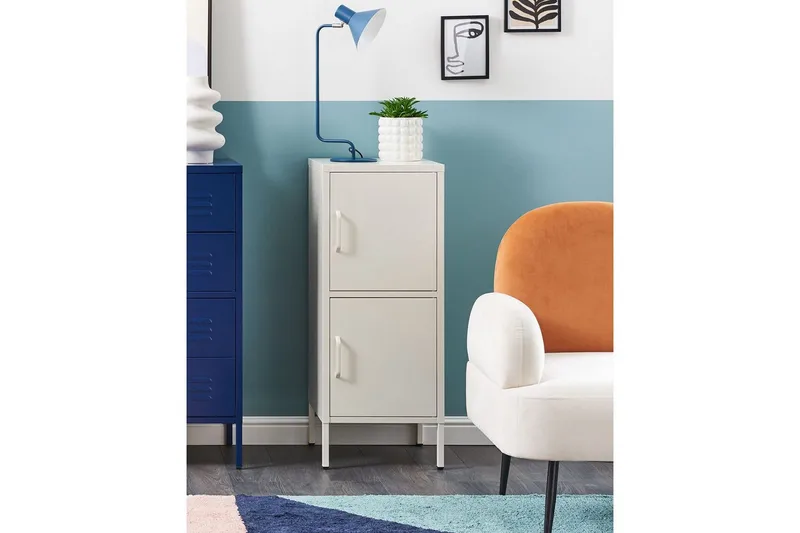 Kontorsskap Huron Hvit - Hvit - Oppbevaring - Skap - Oppbevaringsskap