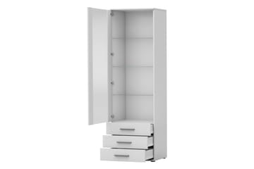 Lyrosen Vitrinskåp 60x192 cm - Beige - Oppbevaring - Skap - Vitrineskap