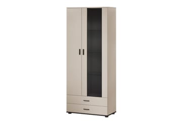 Lyrosen Vitrinskåp 80x19 cm - Beige - Oppbevaring - Skap - Vitrineskap