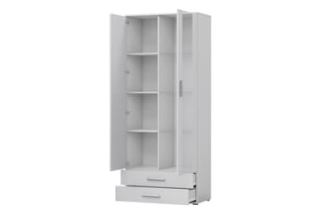 Lyrosen Vitrinskåp 80x19 cm - Beige - Oppbevaring - Skap - Vitrineskap