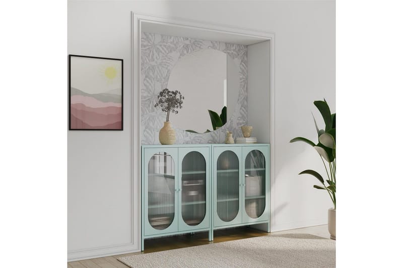 Medisinskap Loft24 Skap Luna 80x40x102 cm, himmelblå Light Blue,Blå - Oppbevaring - Skap - Oppbevaringsskap - Sikkerhetsskap - Medisinskap