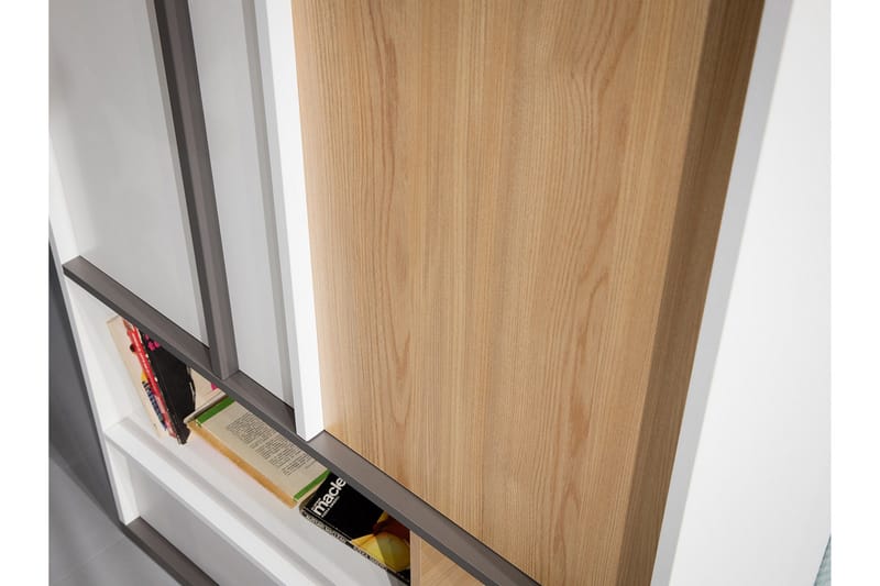 Metropolitan Highboard - Brun/Hvit/Lysegrå/Sort - Oppbevaring - Skap - Oppbevaringsskap