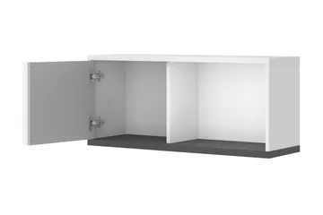 Metropolitan Highboard - Hvit/Lysegrå/Sort - Oppbevaring - Skap - Oppbevaringsskap