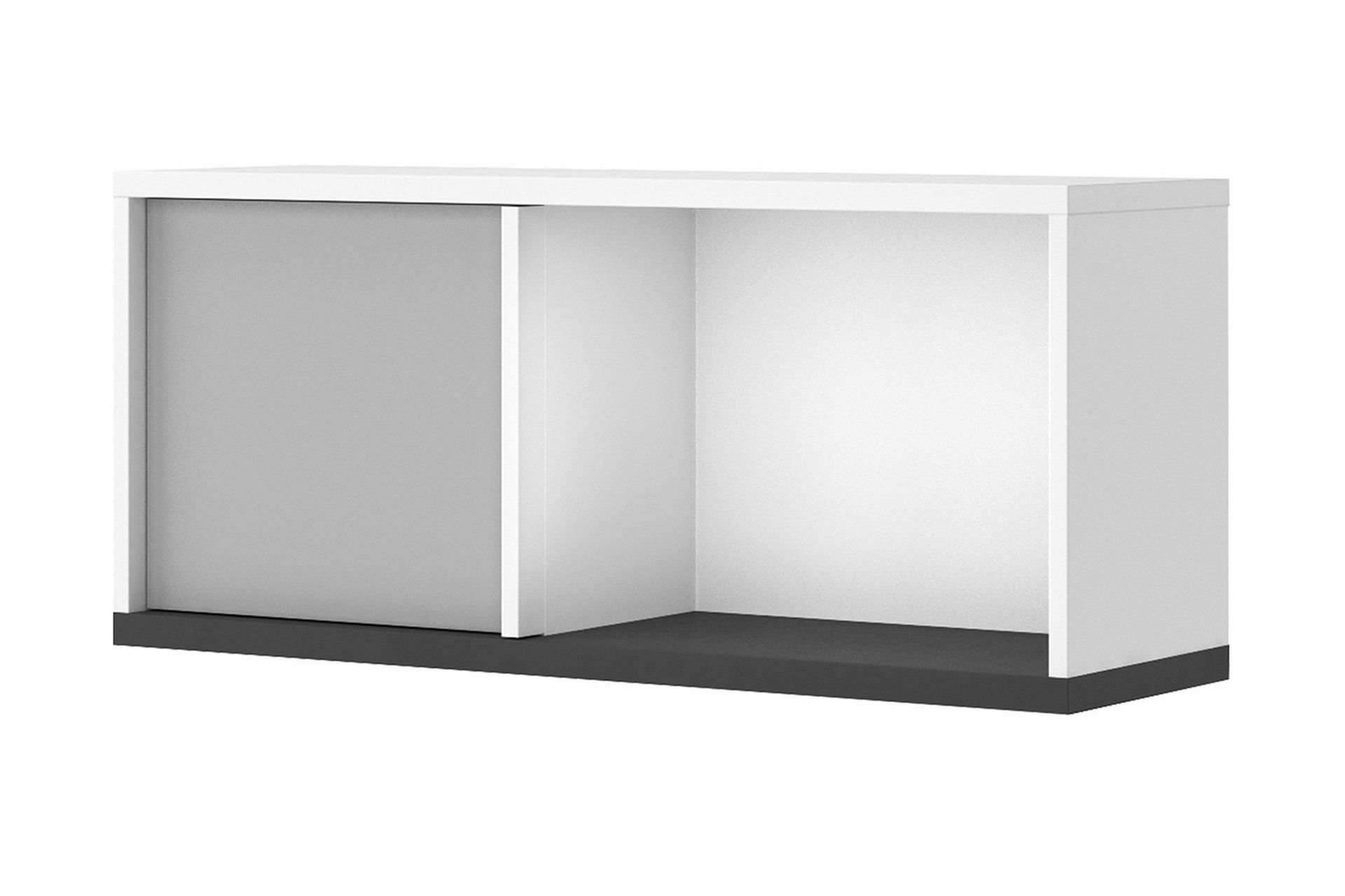 Metropolitan Highboard - Hvit/Lysegrå/Sort