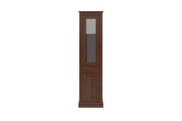 Mille Vitrineskap 47x182 cm - Brun - Oppbevaring - Skap - Vitrineskap
