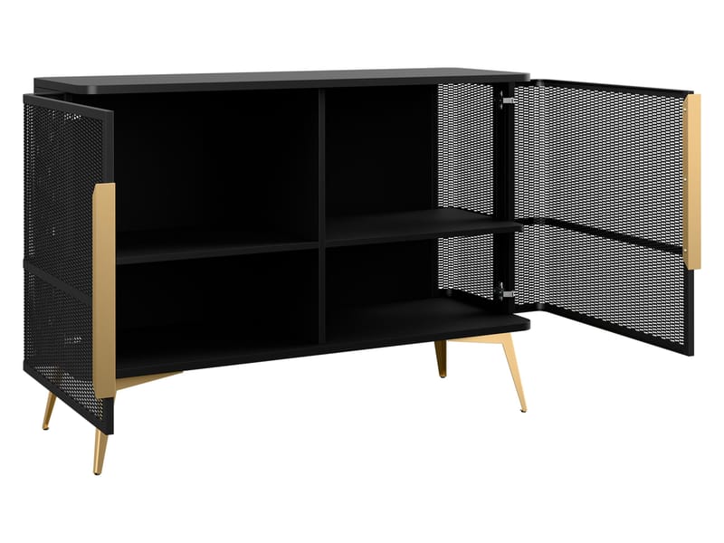 Mireva skjenk 120 cm - beige, gull - Oppbevaring - Skap - Barskap