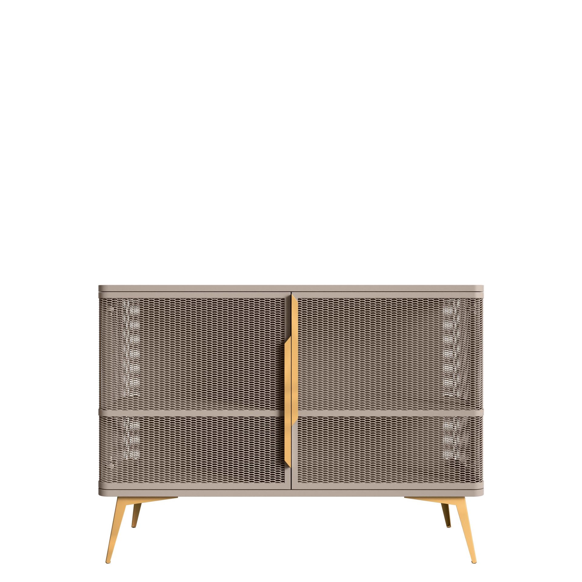 Mireva skjenk 120 cm - beige/gull