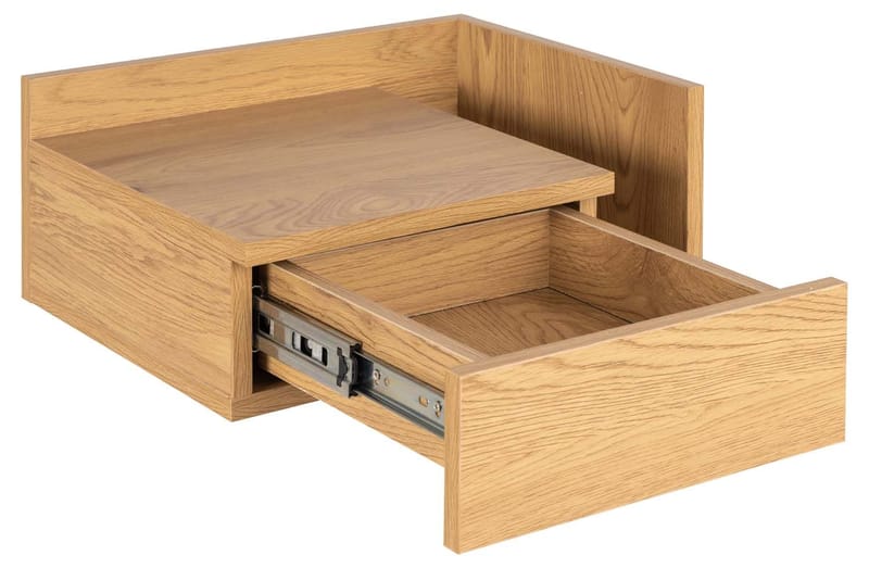 Nattbord HOME4YOU Ashlan 40x32xh16,5 cm Natur - Natur (vill eik-look) - Oppbevaring - Skap - Oppbevaringsskap