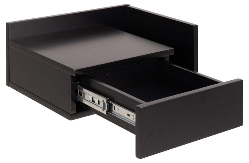 Nattbord HOME4YOU Ashlan 40x32xh16,5 cm Svart - Svart - Oppbevaring - Skap - Oppbevaringsskap