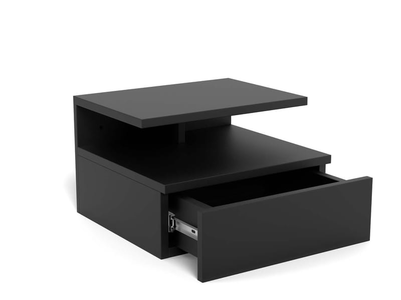 Nattbord HOME4YOU Bord Ashlan svart - svart - Oppbevaring - Skap - Oppbevaringsskap