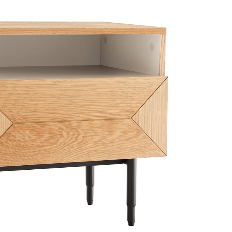 Nattbord HOME4YOU Nate 50x40x50 cm eik - beige - Oppbevaring - Skap - Oppbevaringsskap