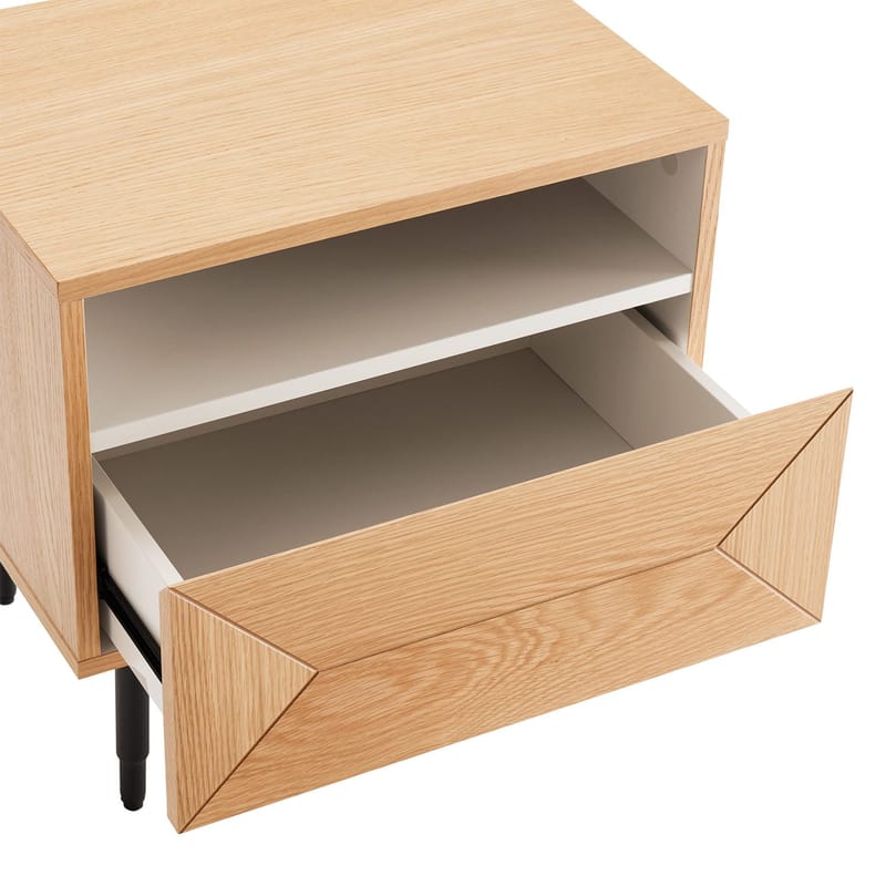 Nattbord HOME4YOU Nate 50x40x50 cm eik - beige - Oppbevaring - Skap - Oppbevaringsskap