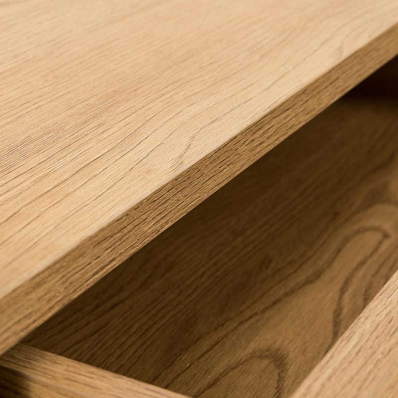 Nattbord HOME4YOU Sacha 50x40x40 cm melamin med eikebark - brun - Oppbevaring - Skap - Oppbevaringsskap