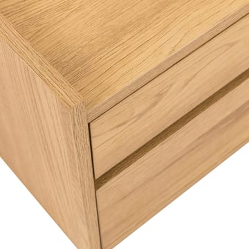 Nattbord HOME4YOU Sacha 50x40x40 cm melamin med eikebark - brun - Oppbevaring - Skap - Oppbevaringsskap