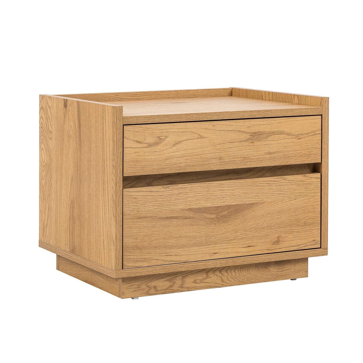 Nattbord HOME4YOU Sacha 50x40x40 cm melamin med eikebark - brun