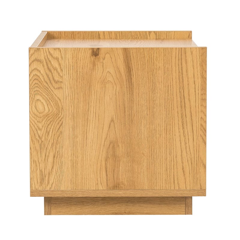 Nattbord HOME4YOU Sacha 50x40x40 cm melamin med eikebark - brun - Oppbevaring - Skap - Oppbevaringsskap