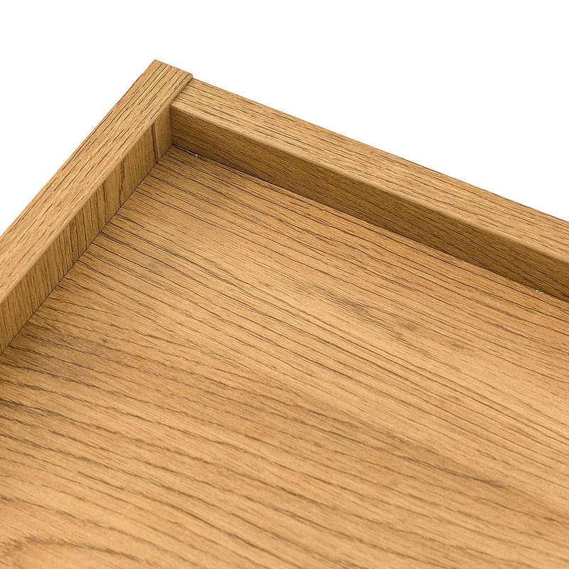 Nattbord HOME4YOU Sacha 50x40x40 cm melamin med eikebark - brun - Oppbevaring - Skap - Oppbevaringsskap