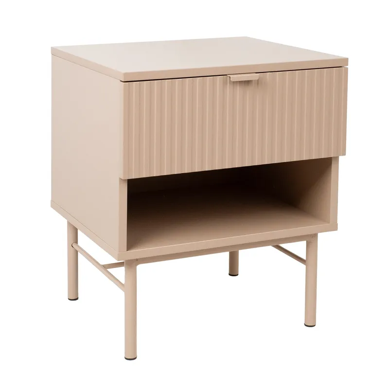 Nattbord HOME4YOU Sequence 45x40x55 cm Cappuccino - Cappuccino - Oppbevaring - Skap - Oppbevaringsskap