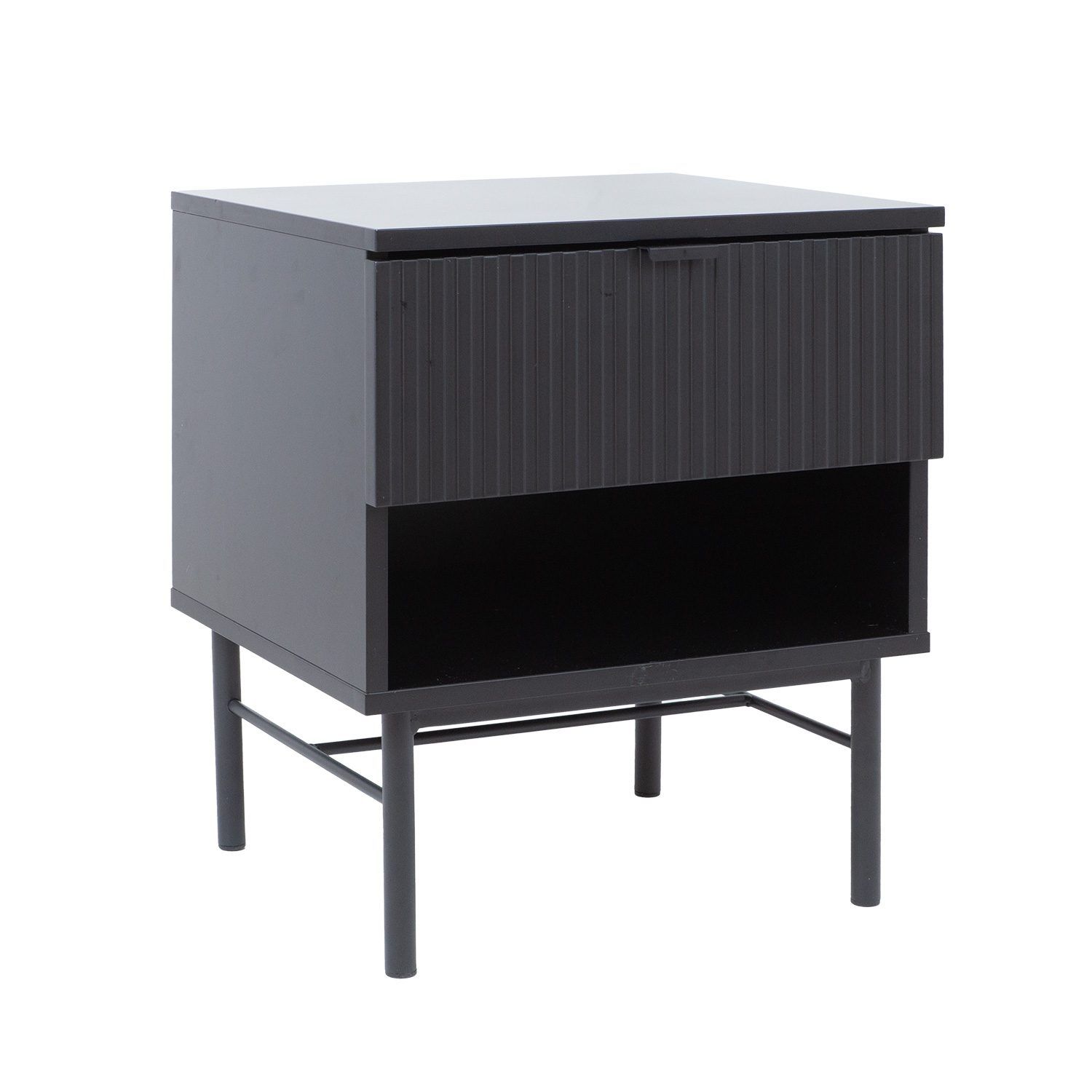 Nattbord HOME4YOU Sequence 45x40x55 cm Svart - Svart