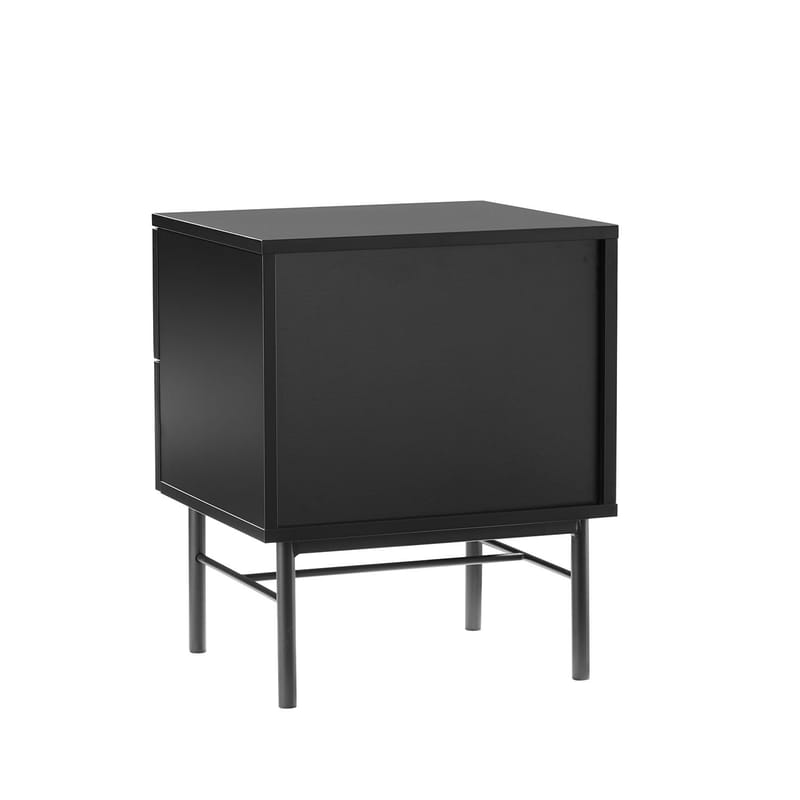 Nattbord HOME4YOU Sequence med 2 skuffer 45x40x55 cm svart - Svart - Oppbevaring - Skap - Oppbevaringsskap