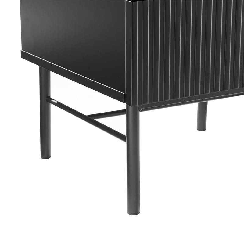Nattbord HOME4YOU Sequence med 2 skuffer 45x40x55 cm svart - Svart - Oppbevaring - Skap - Oppbevaringsskap