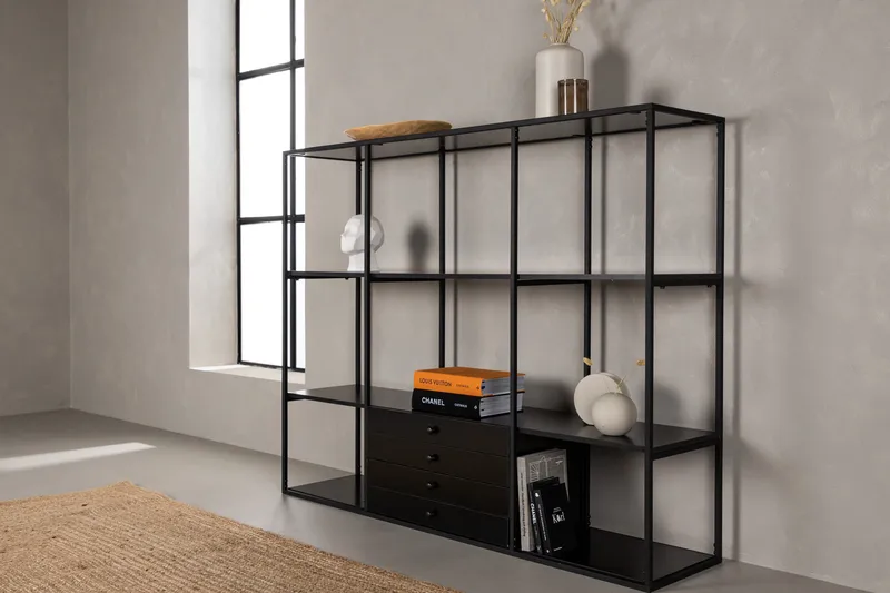 Amarillo Skapkommode 120 cm - Sort - Oppbevaring - Skap - Oppbevaringsskap