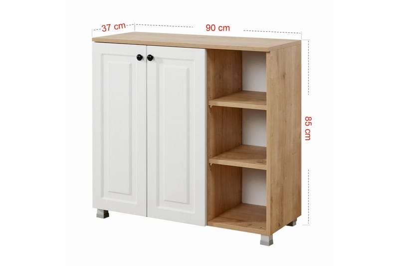 Andifli Oppbevaringsskap 90x85 cm - Blå - Oppbevaring - Skap - Oppbevaringsskap