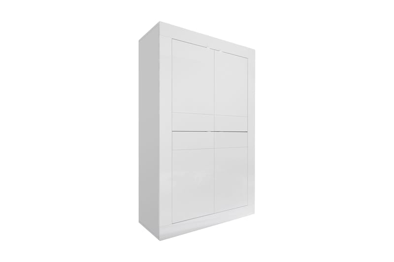 Basic Highboard 102 cm - Hvit - Oppbevaringsskap