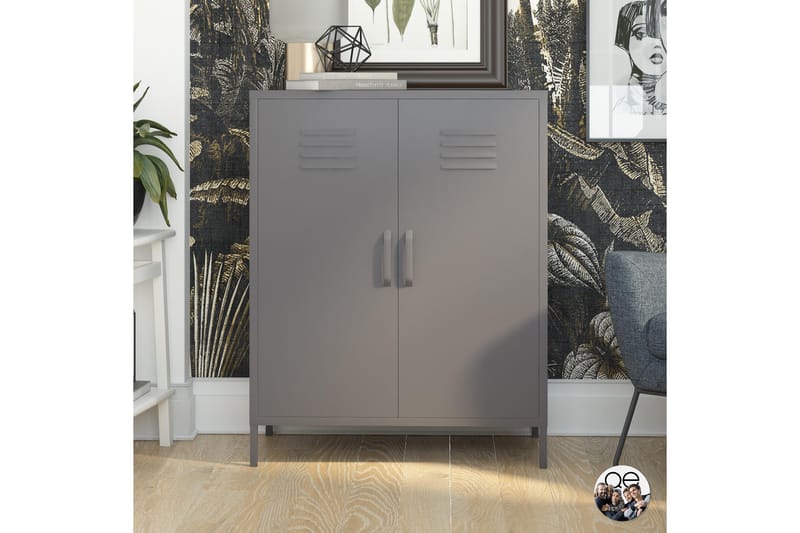 Bradford Highboard Grå - Dorel Home - Oppbevaring - Skap - Oppbevaringsskap