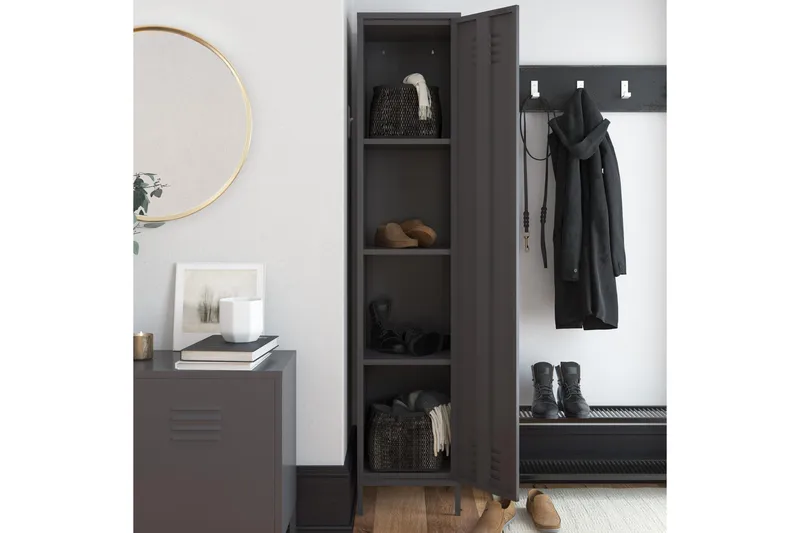 Bradford Highboard Grå - Dorel Home - Oppbevaring - Skap - Oppbevaringsskap