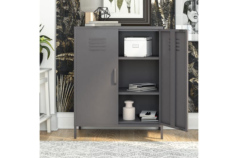 Bradford Highboard Grå - Dorel Home - Oppbevaring - Skap - Oppbevaringsskap