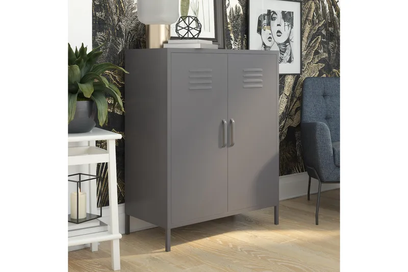 Bradford Highboard Grå - Dorel Home - Oppbevaring - Skap - Oppbevaringsskap