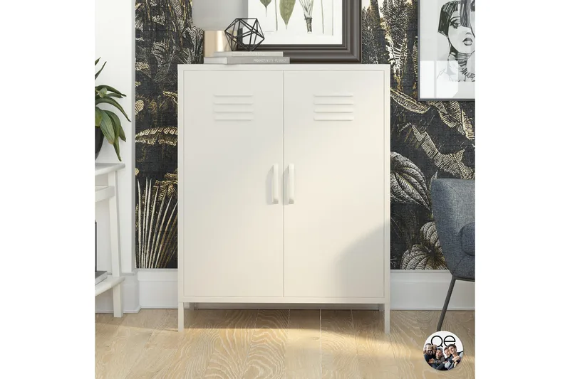 Bradford Highboard Hvit - Dorel Home - Oppbevaring - Skap - Oppbevaringsskap