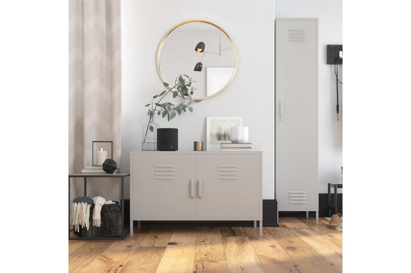 Bradford Highboard Lysegrå - Dorel Home - Oppbevaring - Skap - Oppbevaringsskap