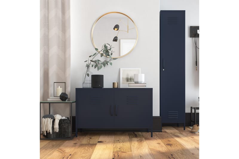 Bradford Highboard Mørkeblå - Dorel Home - Oppbevaring - Skap - Oppbevaringsskap