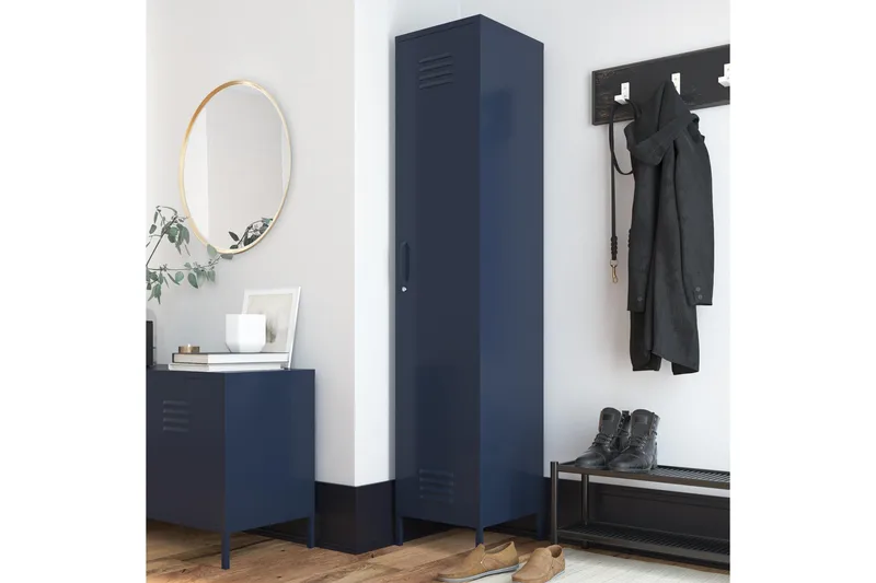 Bradford Highboard Mørkeblå - Dorel Home - Oppbevaring - Skap - Oppbevaringsskap