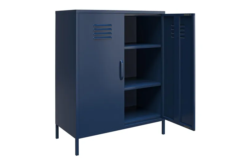 Bradford Highboard Mørkeblå - Dorel Home - Oppbevaring - Skap - Oppbevaringsskap