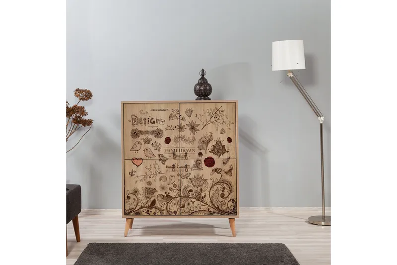 Brokind Oppbevaringsskap 111 cm - Brun - Oppbevaring - Skap - Oppbevaringsskap