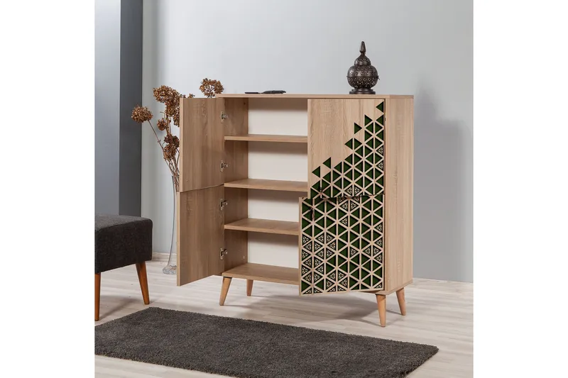 Brokind Oppbevaringsskap 111 cm - Brun - Oppbevaring - Skap - Oppbevaringsskap