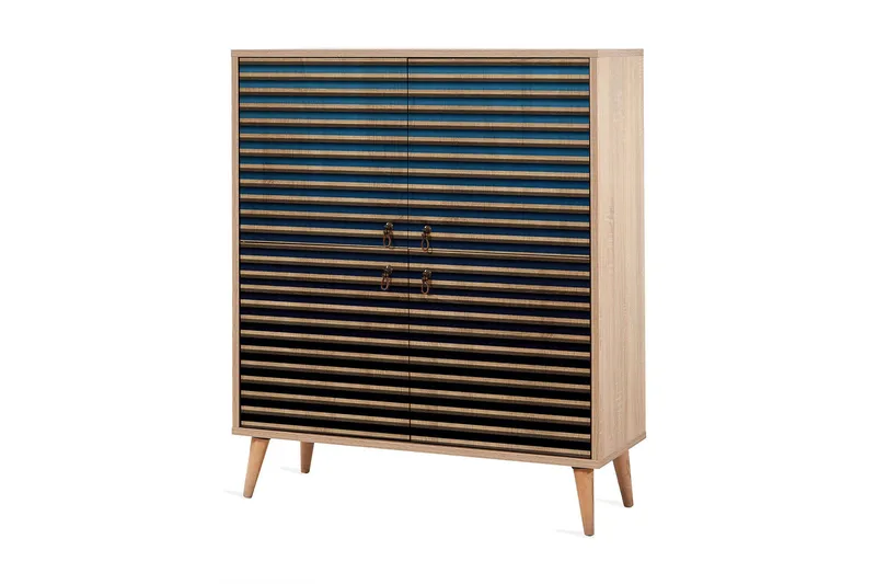 Brokind Oppbevaringsskap 111 cm - Brun/Blå - Oppbevaring - Skap - Oppbevaringsskap