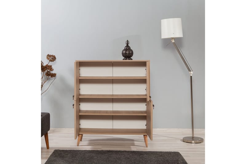 Brokind Oppbevaringsskap 111 cm - Brun/Flerfarget - Oppbevaring - Skap - Oppbevaringsskap