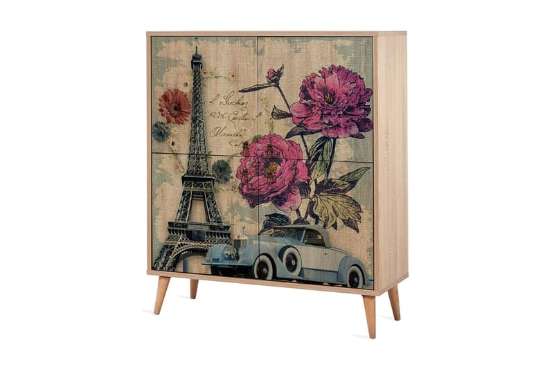 Brokind Oppbevaringsskap 111 cm - Brun/Flerfarget - Oppbevaring - Skap - Oppbevaringsskap