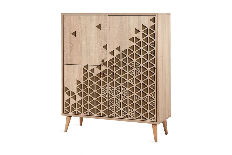 Brokind Oppbevaringsskap 111 cm - Brun/Lysebrun - Oppbevaring - Skap - Oppbevaringsskap