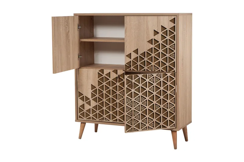 Brokind Oppbevaringsskap 111 cm - Brun/Lysebrun - Oppbevaring - Skap - Oppbevaringsskap