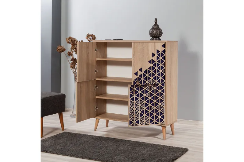 Brokind Oppbevaringsskap 111 cm - Brun/Mørkebrun - Oppbevaring - Skap - Oppbevaringsskap