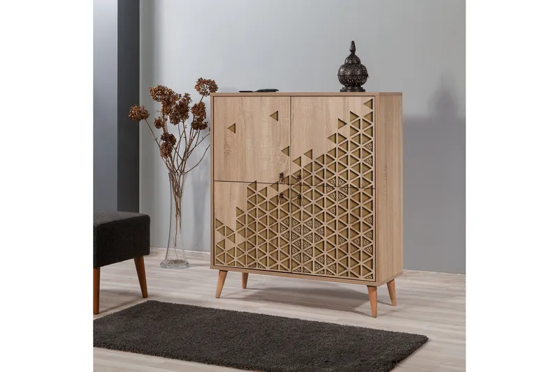 Brokind Oppbevaringsskap 111 cm - Lysebrun - Oppbevaring - Skap - Oppbevaringsskap