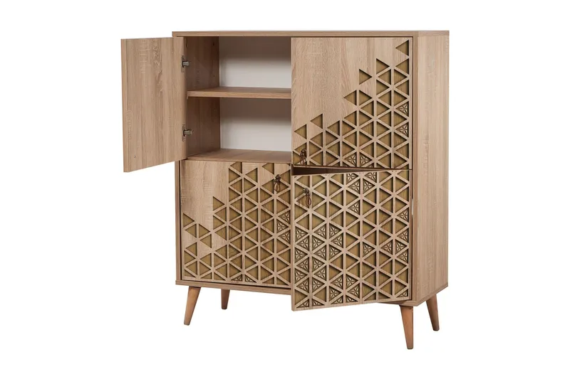 Brokind Oppbevaringsskap 111 cm - Lysebrun - Oppbevaring - Skap - Oppbevaringsskap